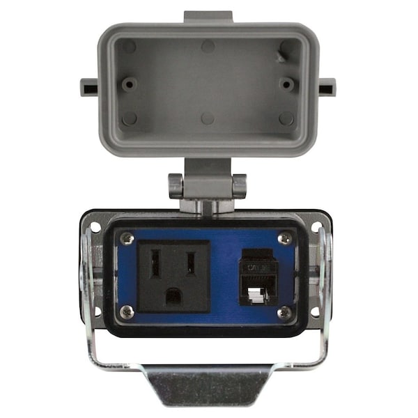 Automation Systems Interconnect Panel Interface Connector With A 3A Breaker And A 120V Single AC Receptacle RAI-SAC-102-B - main